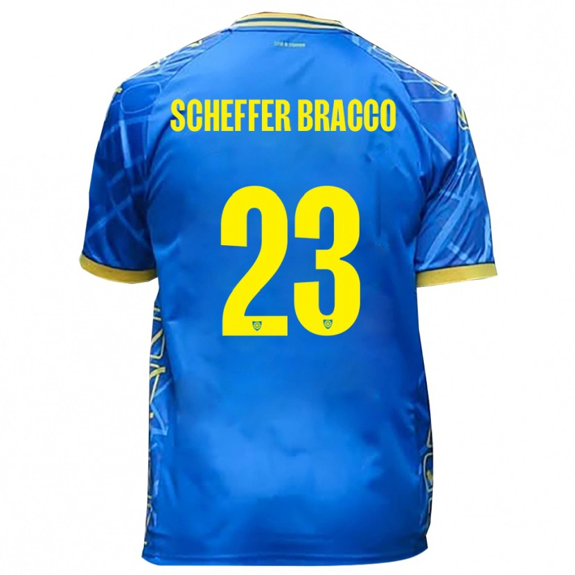 Danxen Mujer Camiseta Mateo Scheffer Bracco #23 Azul Cielo Amarillo 1ª Equipación 2025/26 La Camisa México