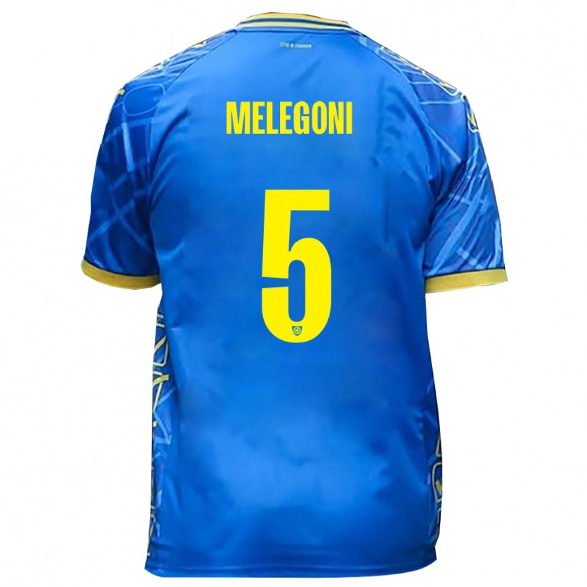 Danxen Mujer Camiseta Filippo Melegoni #5 Azul Cielo Amarillo 1ª Equipación 2025/26 La Camisa México