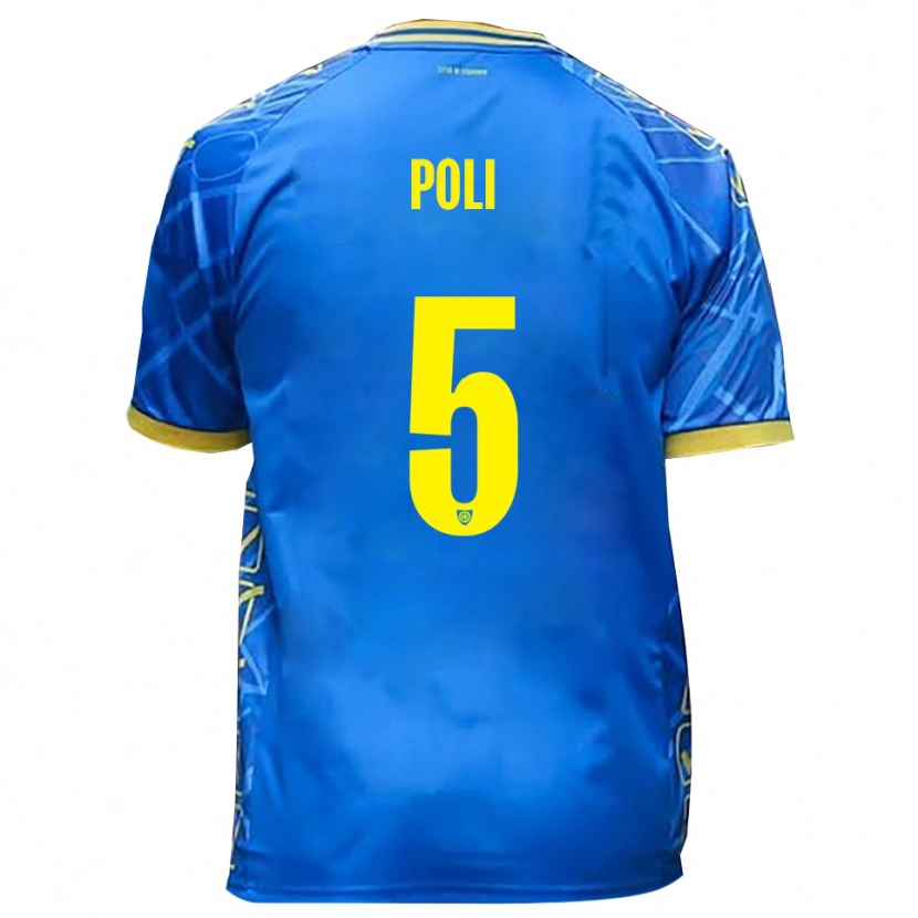 Danxen Mujer Camiseta Lorenzo Poli #5 Azul Cielo Amarillo 1ª Equipación 2025/26 La Camisa México