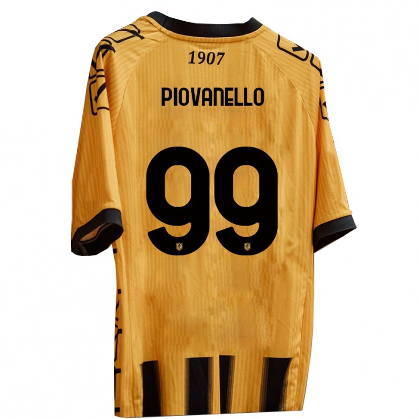 Danxen Mujer Camiseta Enrico Piovanello #99 Amarillo Negro 1ª Equipación 2025/26 La Camisa México
