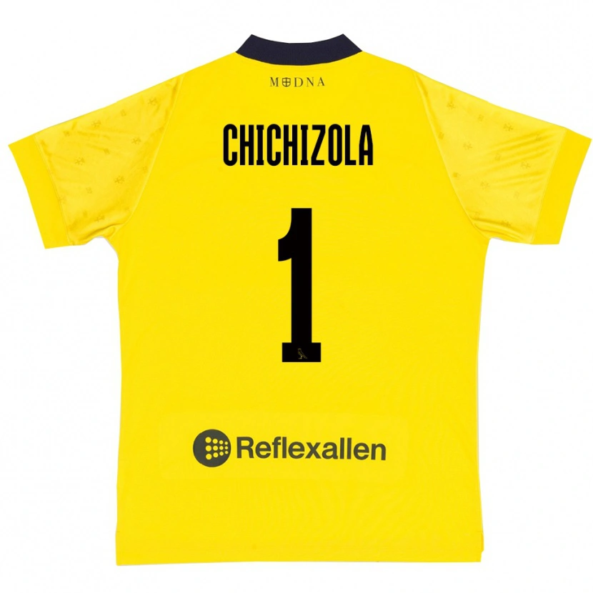 Danxen Mujer Camiseta Leandro Chichizola #1 Amarillo Marino 1ª Equipación 2025/26 La Camisa México