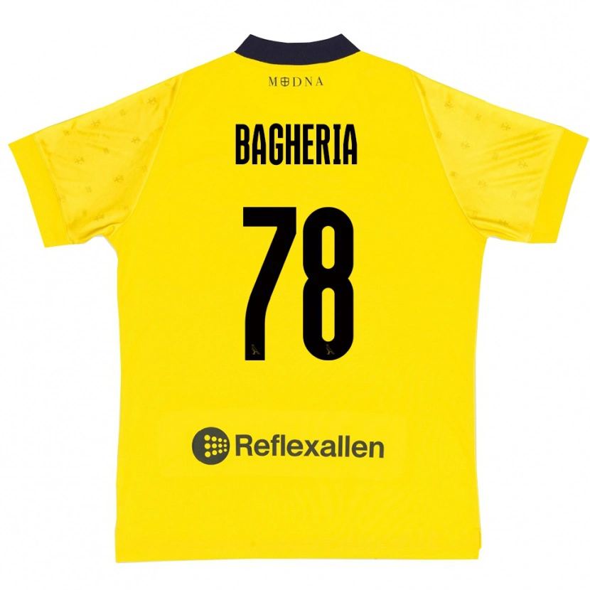 Danxen Mujer Camiseta Fabrizio Bagheria #78 Amarillo Marino 1ª Equipación 2025/26 La Camisa México
