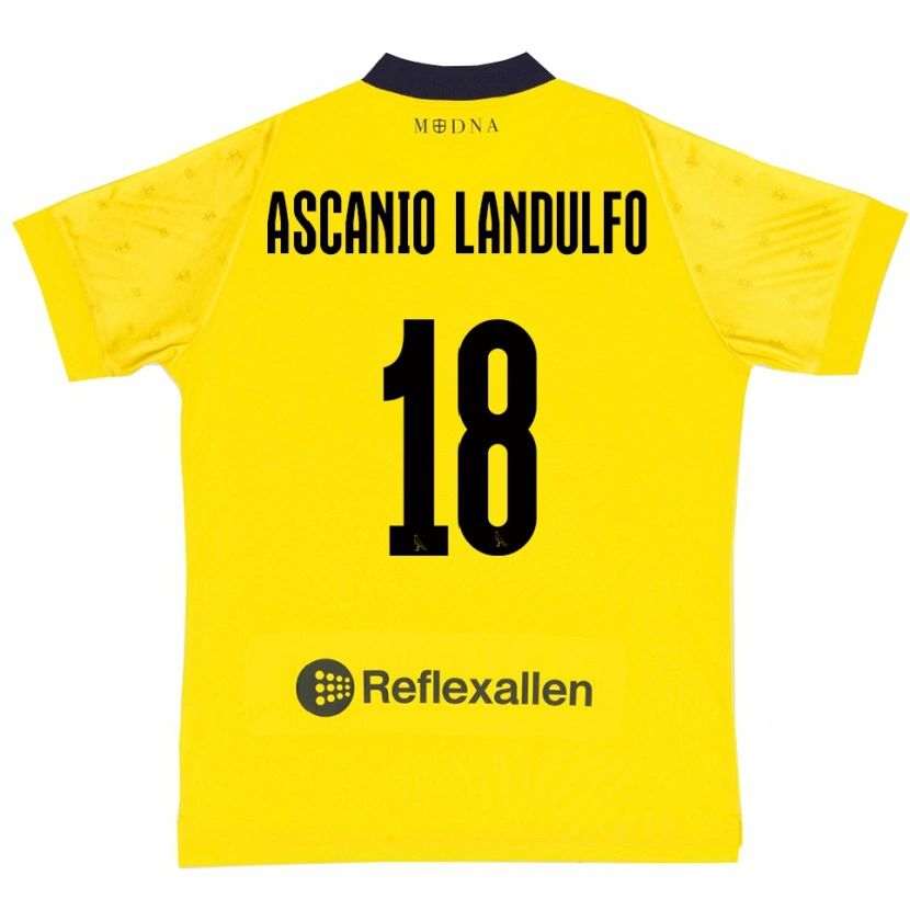 Danxen Mujer Camiseta Gabriele Ascanio Landulfo #18 Amarillo Marino 1ª Equipación 2025/26 La Camisa México