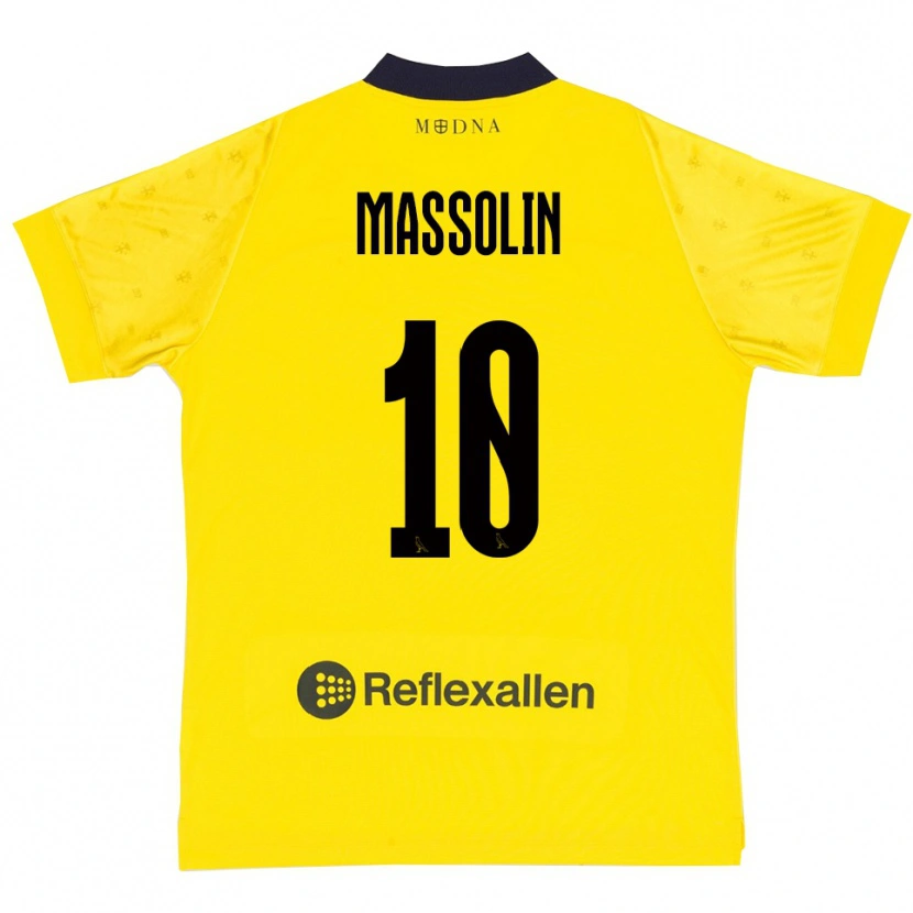 Danxen Mujer Camiseta Yanis Massolin #10 Amarillo Marino 1ª Equipación 2025/26 La Camisa México