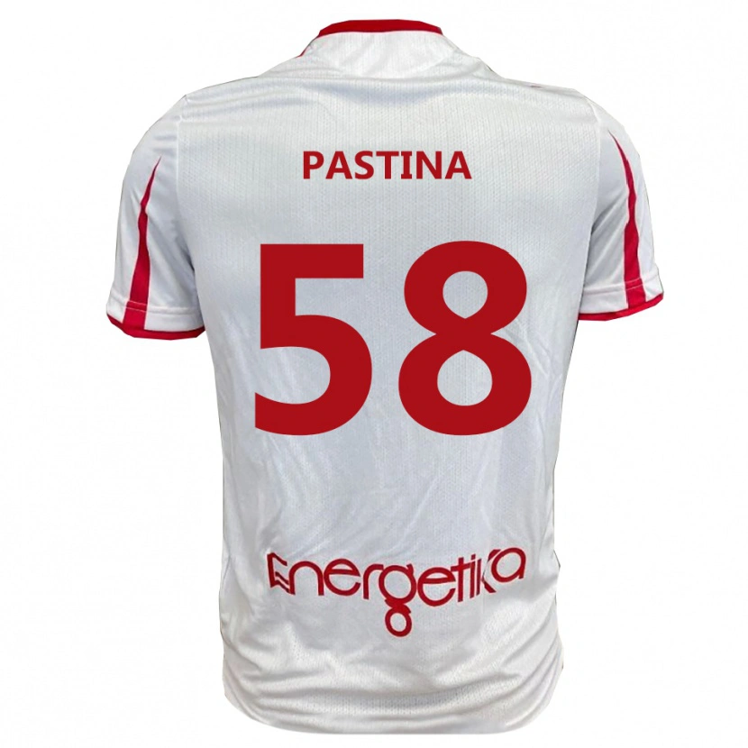 Danxen Mujer Camiseta Christian Pastina #58 Blanco Rojo 1ª Equipación 2025/26 La Camisa México