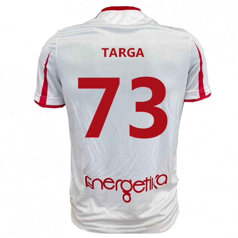 Danxen Mujer Camiseta Alberto Targa #73 Blanco Rojo 1ª Equipación 2025/26 La Camisa México