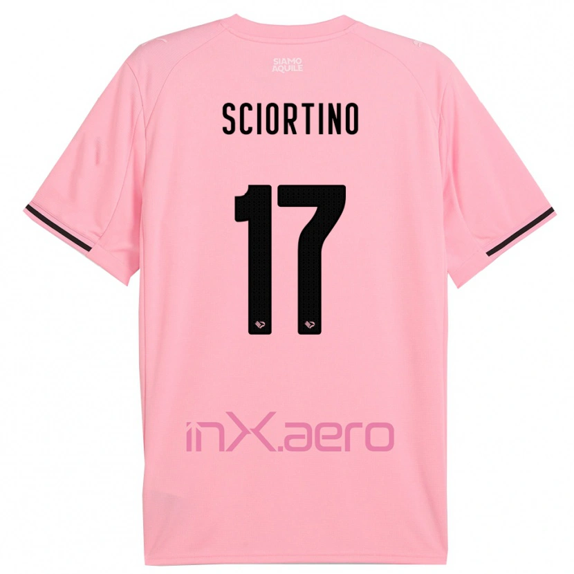 Danxen Mujer Camiseta Riccardo Sciortino #17 Rosa Negro 1ª Equipación 2025/26 La Camisa México