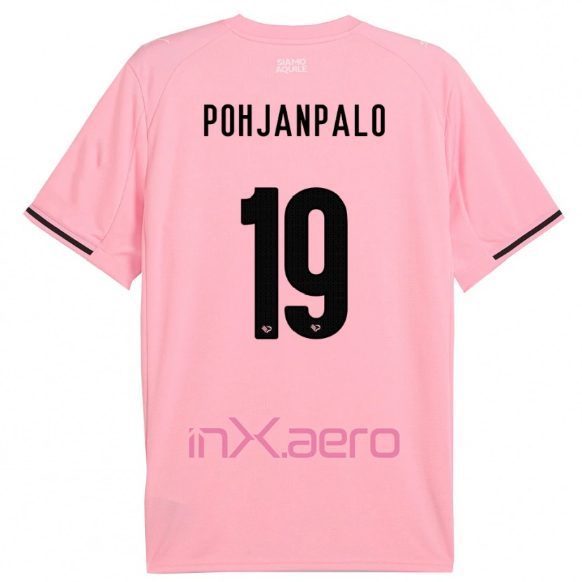 Danxen Mujer Camiseta Joel Pohjanpalo #19 Rosa Negro 1ª Equipación 2025/26 La Camisa México