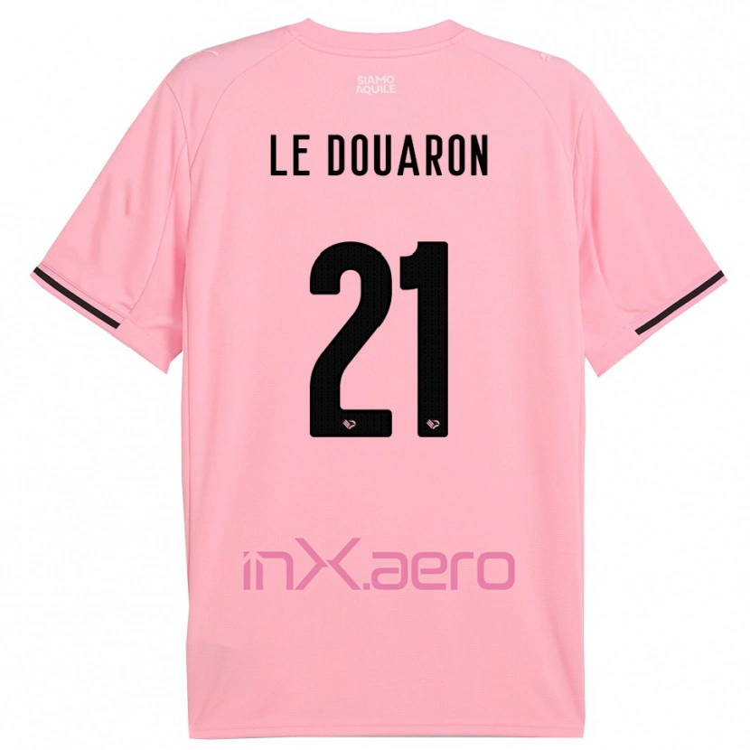 Danxen Mujer Camiseta Jérémy Le Douaron #21 Rosa Negro 1ª Equipación 2025/26 La Camisa México