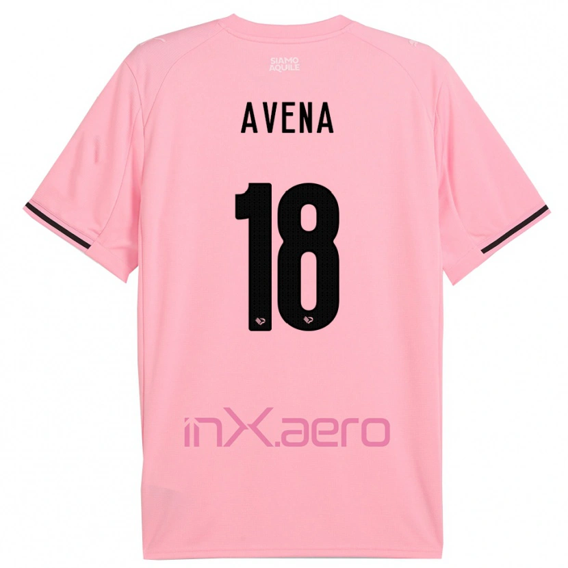 Danxen Mujer Camiseta Pietro Avena #18 Rosa Negro 1ª Equipación 2025/26 La Camisa México