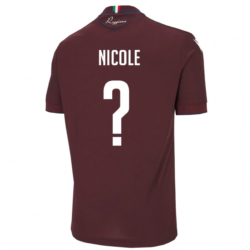 Danxen Mujer Camiseta Pizzera Nicole #0 Borgoña Blanco 1ª Equipación 2025/26 La Camisa México