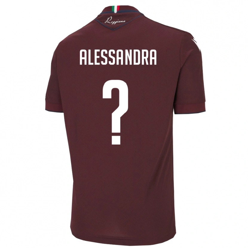 Danxen Mujer Camiseta Sacchi Alessandra #0 Borgoña Blanco 1ª Equipación 2025/26 La Camisa México