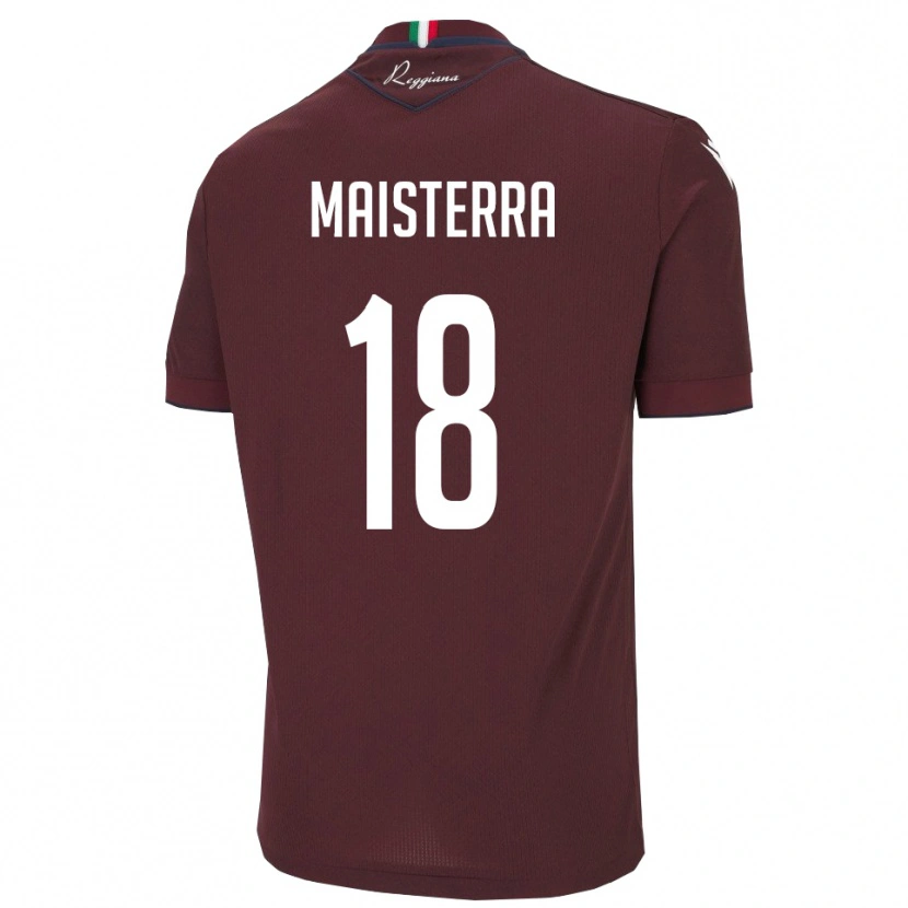 Danxen Mujer Camiseta Roque Maisterra #18 Borgoña Blanco 1ª Equipación 2025/26 La Camisa México