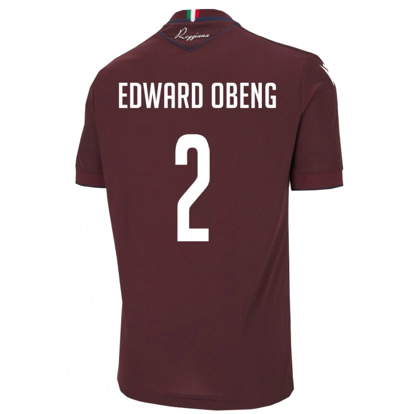 Danxen Mujer Camiseta Elijah Edward Obeng #2 Borgoña Blanco 1ª Equipación 2025/26 La Camisa México