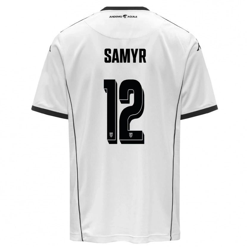 Danxen Mujer Camiseta Walid Samyr #12 Blanco Negro 1ª Equipación 2025/26 La Camisa México