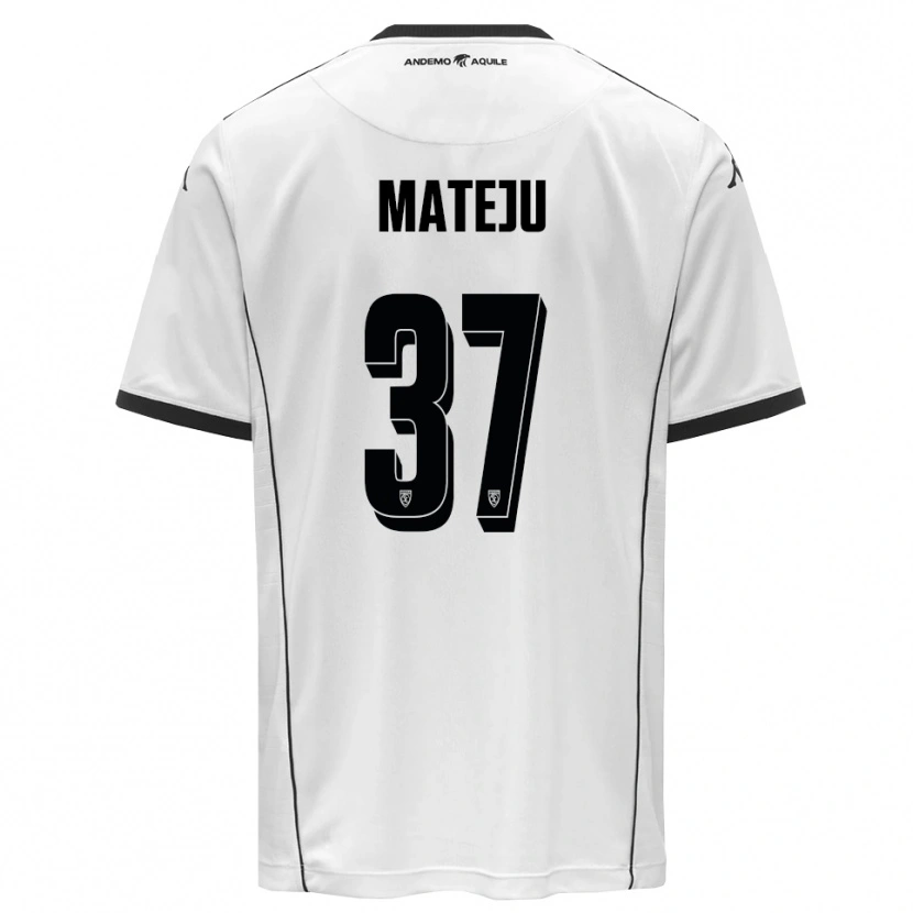Danxen Mujer Camiseta Ales Mateju #37 Blanco Negro 1ª Equipación 2025/26 La Camisa México