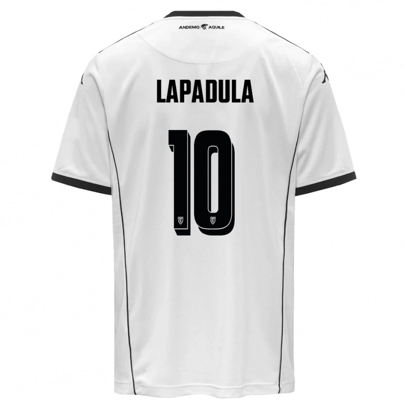 Danxen Mujer Camiseta Gianluca Lapadula #10 Blanco Negro 1ª Equipación 2025/26 La Camisa México