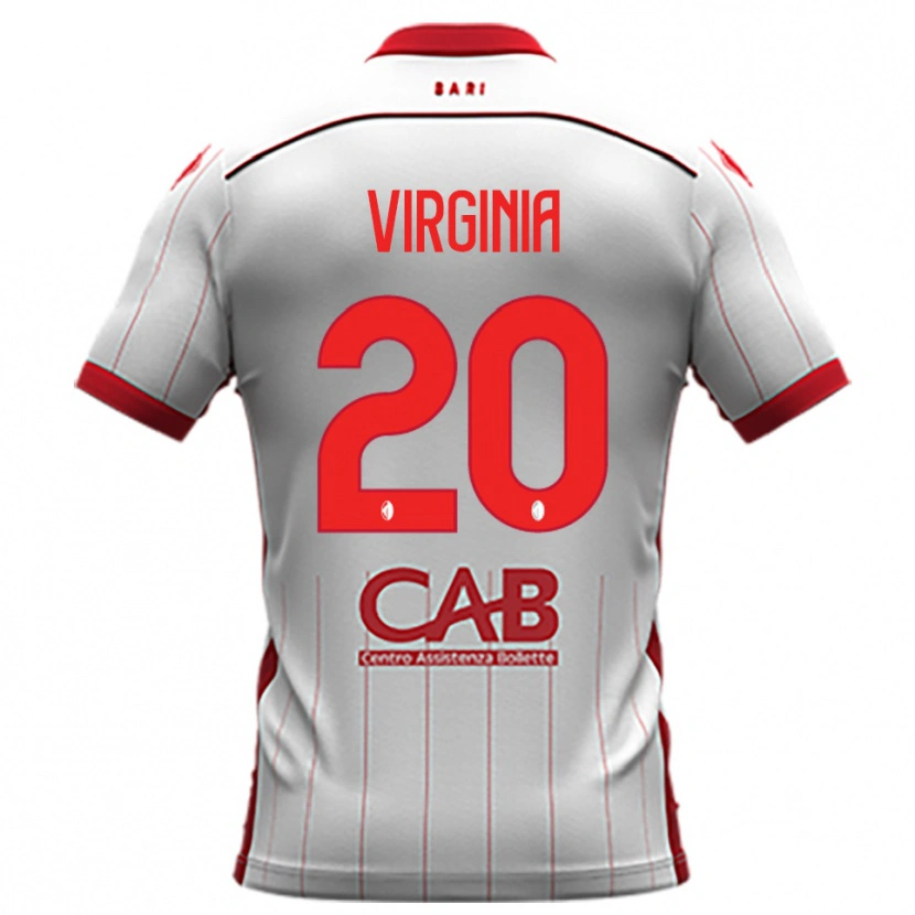 Danxen Mujer Camiseta Kiswensida Virginia #20 Blanco Rojo 1ª Equipación 2025/26 La Camisa México