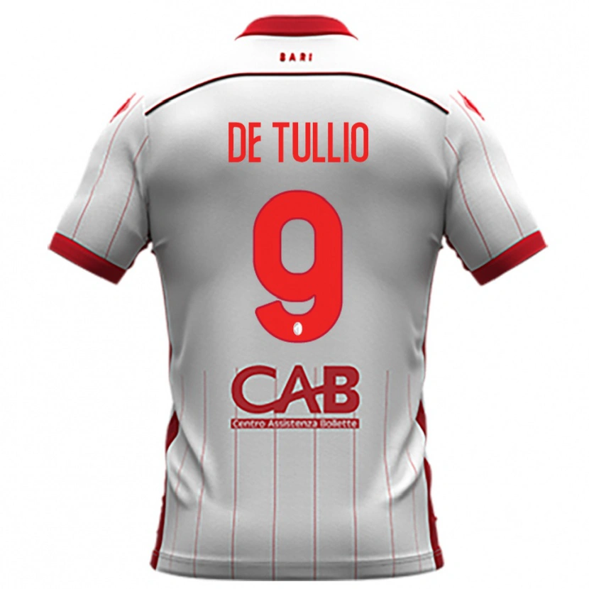 Danxen Mujer Camiseta Domenico De Tullio #9 Blanco Rojo 1ª Equipación 2025/26 La Camisa México