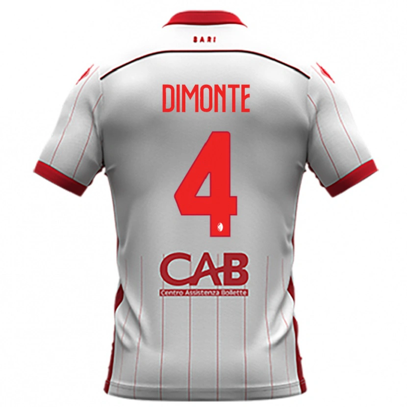 Danxen Mujer Camiseta Paolo Dimonte #4 Blanco Rojo 1ª Equipación 2025/26 La Camisa México