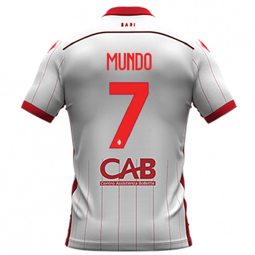 Danxen Mujer Camiseta Nicolò Mundo #7 Blanco Rojo 1ª Equipación 2025/26 La Camisa México