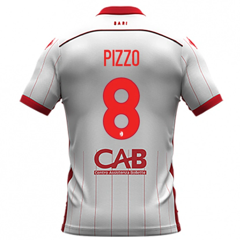 Danxen Mujer Camiseta Benedetto Pizzo #8 Blanco Rojo 1ª Equipación 2025/26 La Camisa México