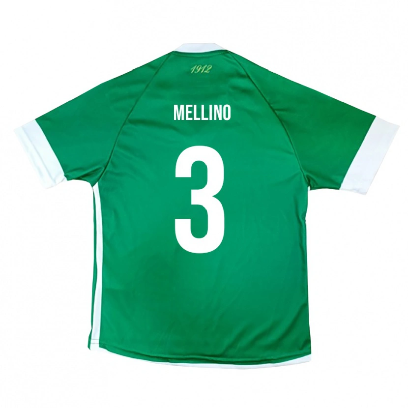 Danxen Mujer Camiseta Carlo Mellino #3 Verde Blanco 1ª Equipación 2025/26 La Camisa México