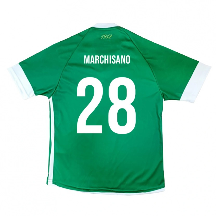 Danxen Mujer Camiseta Matteo Marchisano #28 Verde Blanco 1ª Equipación 2025/26 La Camisa México
