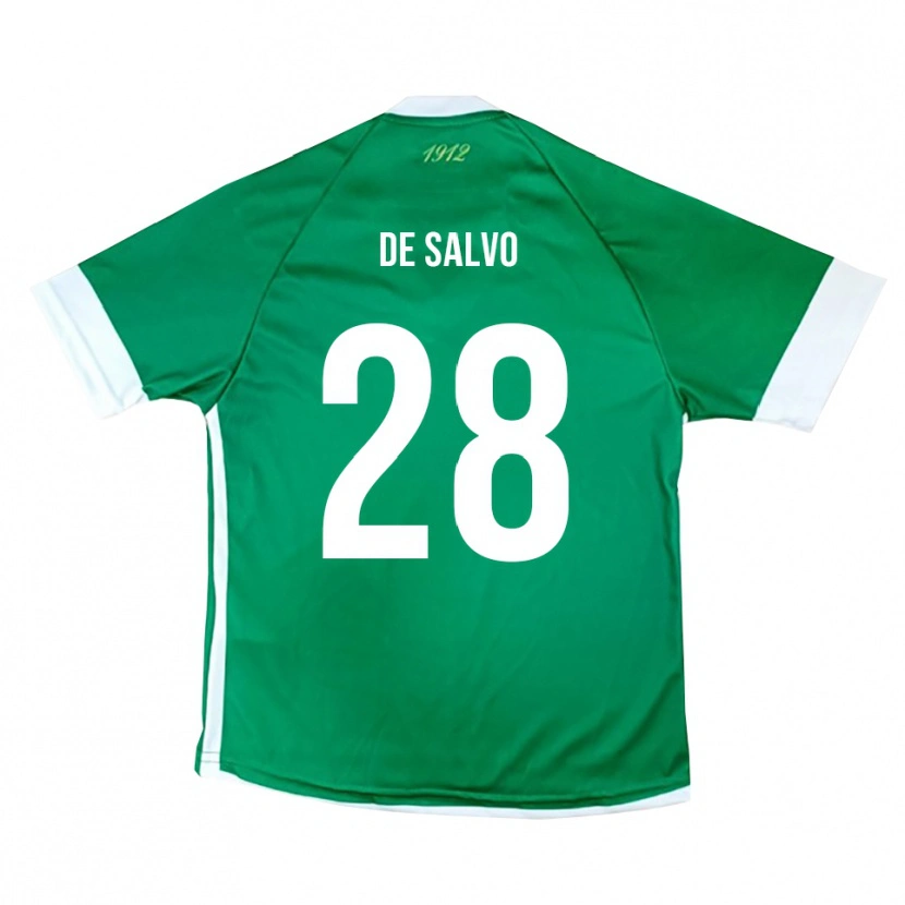 Danxen Mujer Camiseta Ugo De Salvo #28 Verde Blanco 1ª Equipación 2025/26 La Camisa México