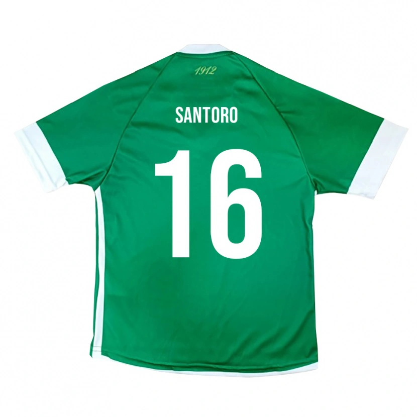 Danxen Mujer Camiseta Vittorio Santoro #16 Verde Blanco 1ª Equipación 2025/26 La Camisa México