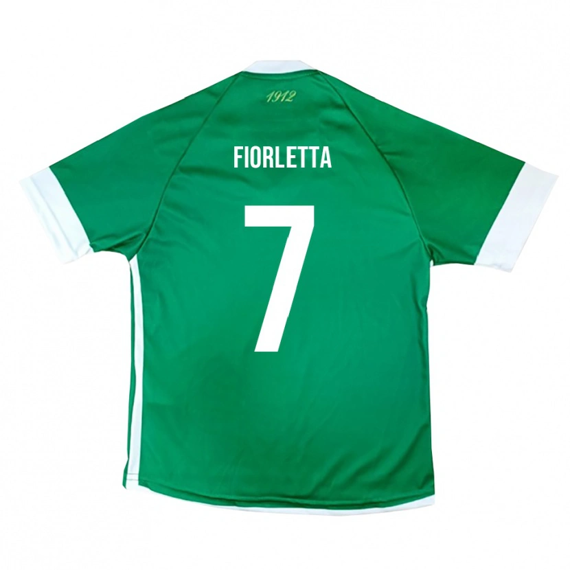 Danxen Mujer Camiseta Gianmarco Fiorletta #7 Verde Blanco 1ª Equipación 2025/26 La Camisa México