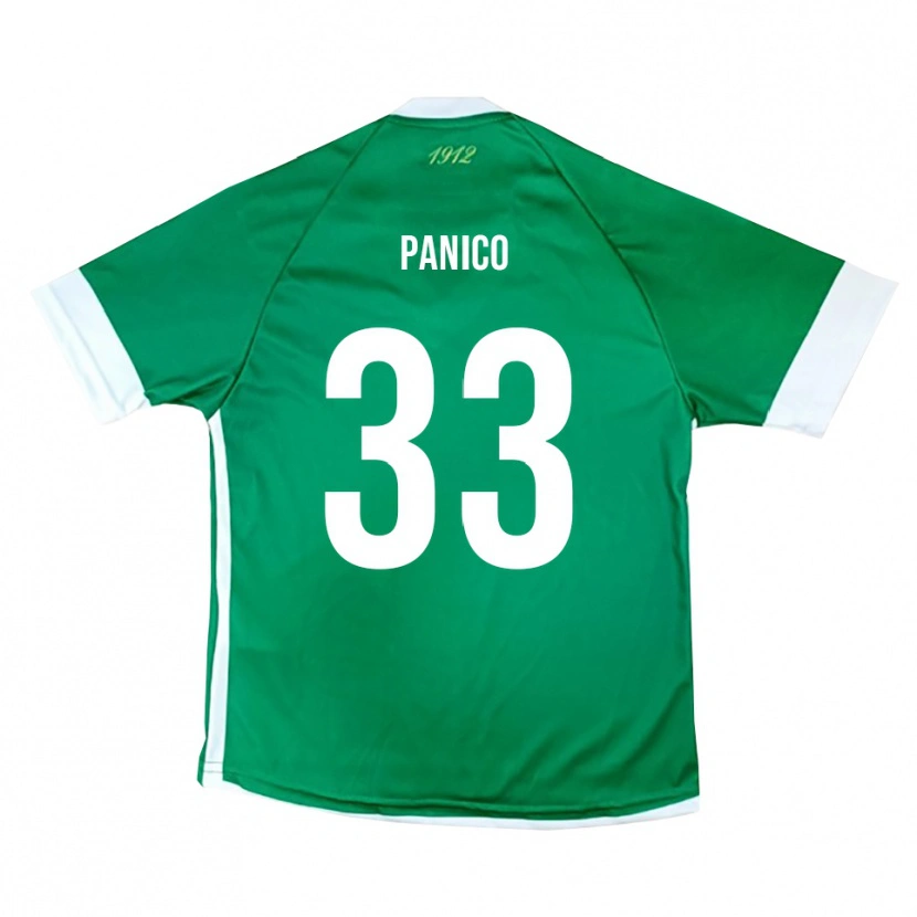 Danxen Mujer Camiseta Giuseppe Panico #33 Verde Blanco 1ª Equipación 2025/26 La Camisa México