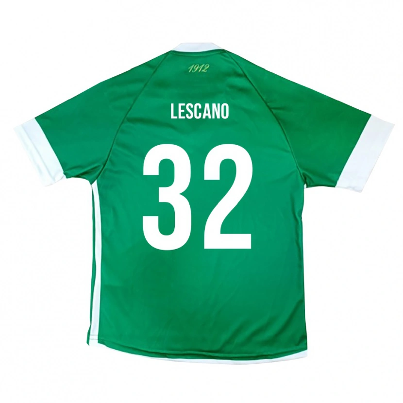 Danxen Mujer Camiseta Facundo Lescano #32 Verde Blanco 1ª Equipación 2025/26 La Camisa México