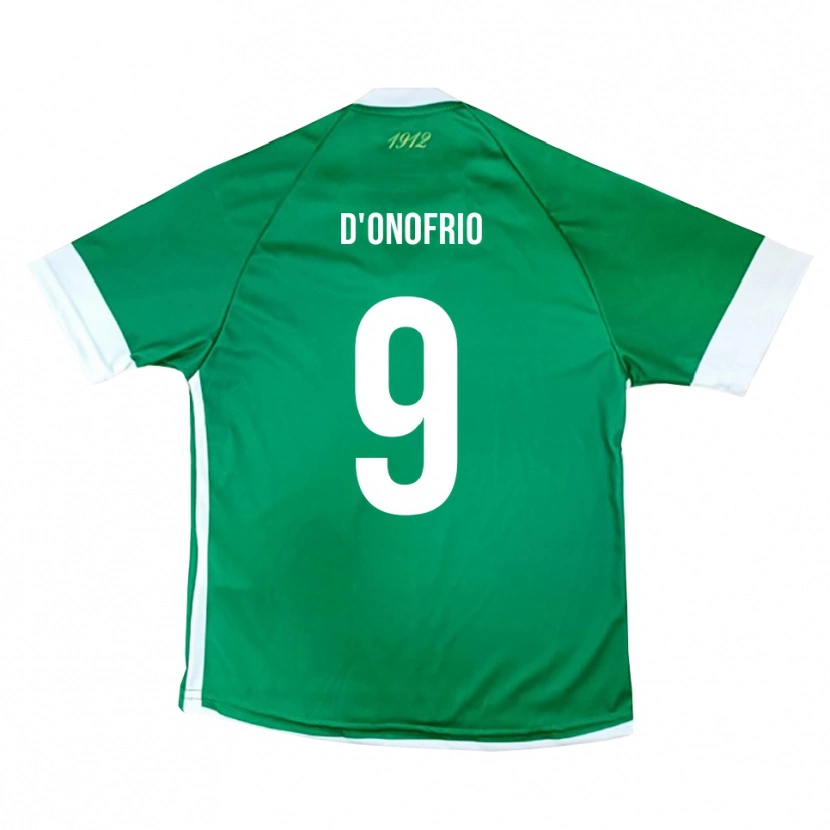 Danxen Mujer Camiseta Saverio D'onofrio #9 Verde Blanco 1ª Equipación 2025/26 La Camisa México