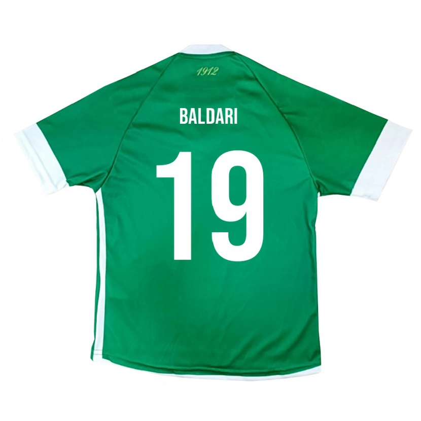 Danxen Mujer Camiseta Gabriele Baldari #19 Verde Blanco 1ª Equipación 2025/26 La Camisa México