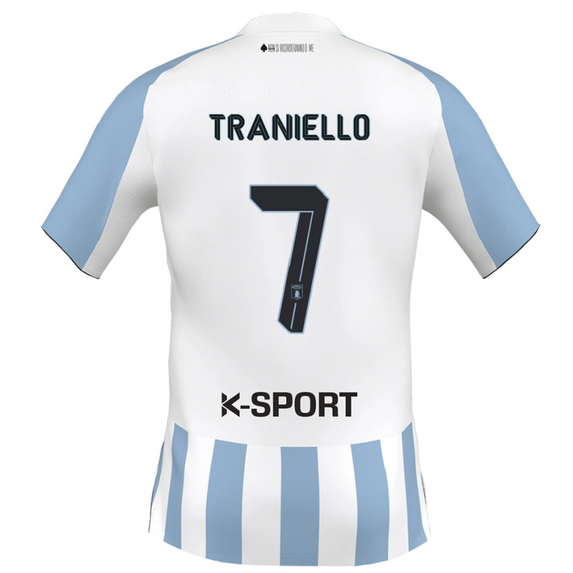 Danxen Mujer Camiseta Andrea Traniello #7 Blanco Azul Cielo 1ª Equipación 2025/26 La Camisa México