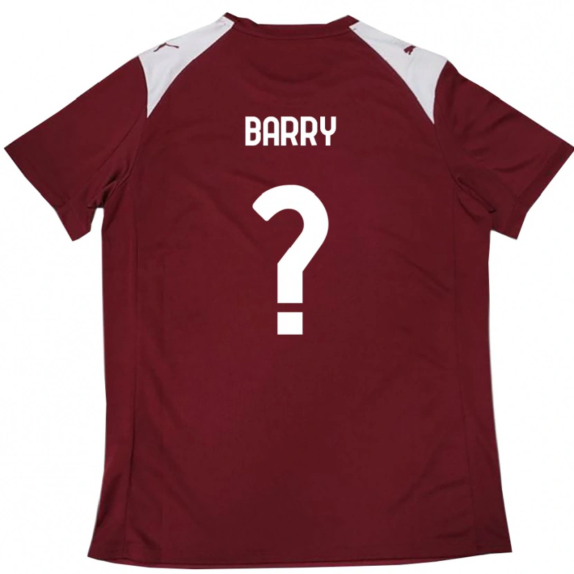 Danxen Mujer Camiseta Sammy Barry #0 Borgoña Blanco 1ª Equipación 2025/26 La Camisa México