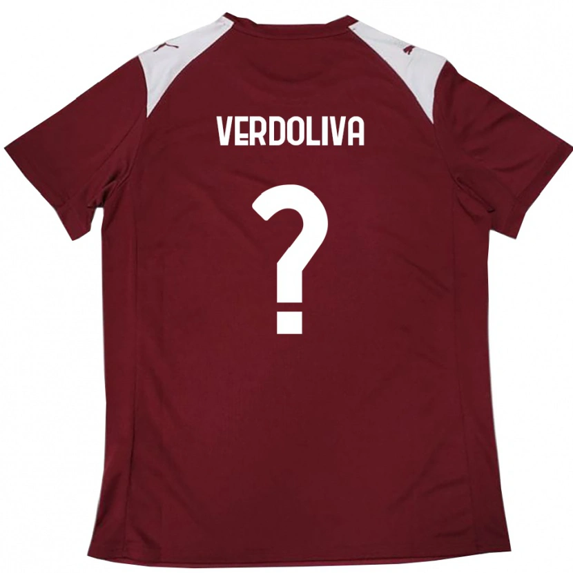 Danxen Mujer Camiseta Michele Verdoliva #0 Borgoña Blanco 1ª Equipación 2025/26 La Camisa México