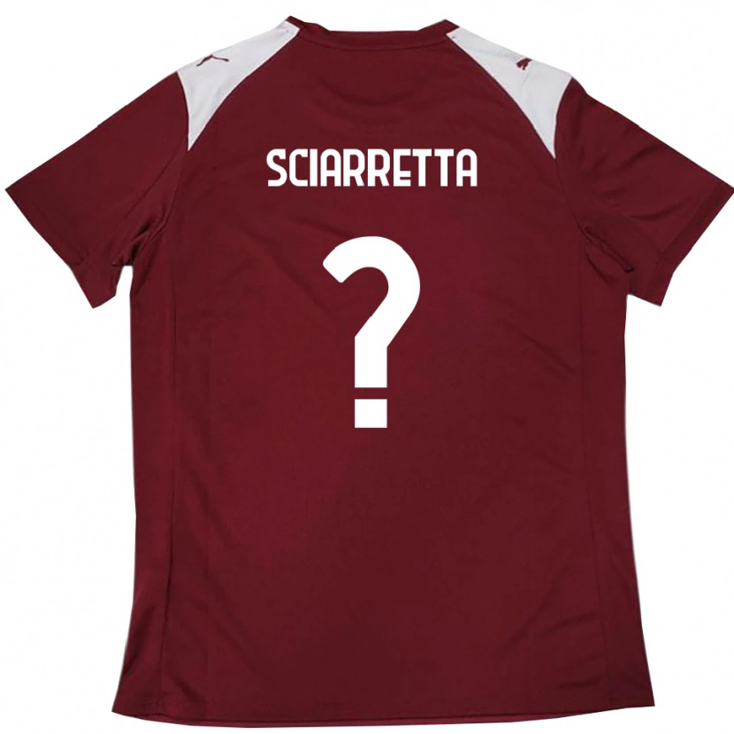 Danxen Mujer Camiseta Sebastiano Sciarretta #0 Borgoña Blanco 1ª Equipación 2025/26 La Camisa México
