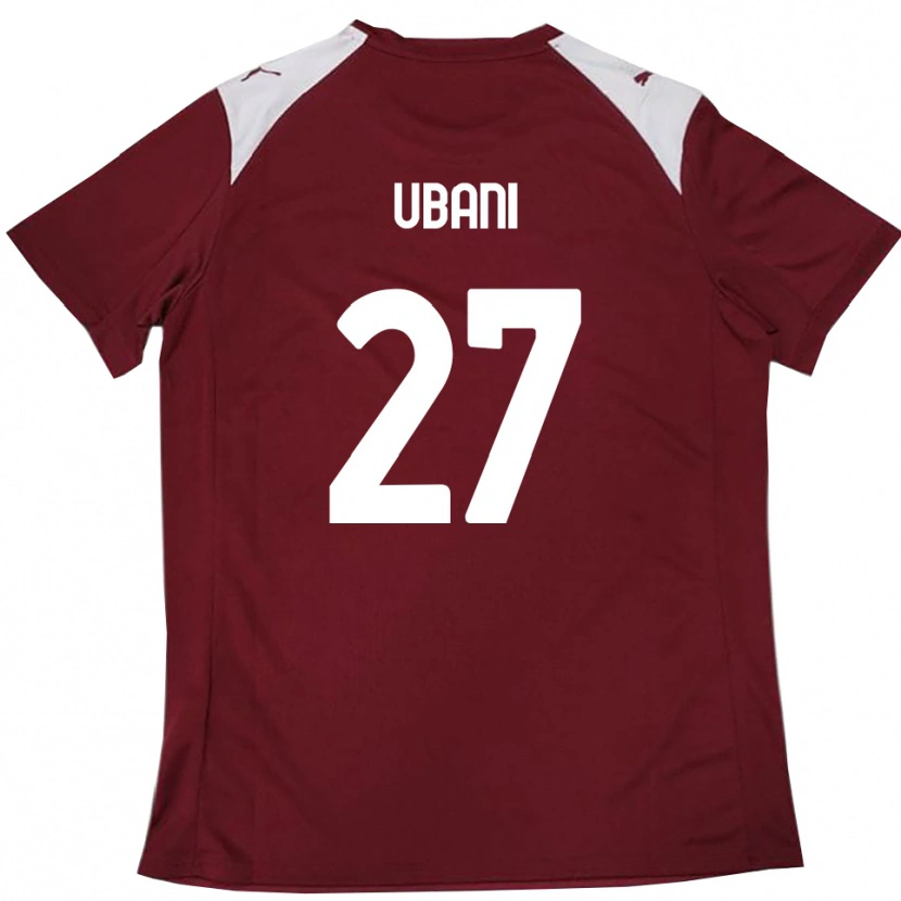 Danxen Mujer Camiseta Marlon Ubani #27 Borgoña Blanco 1ª Equipación 2025/26 La Camisa México