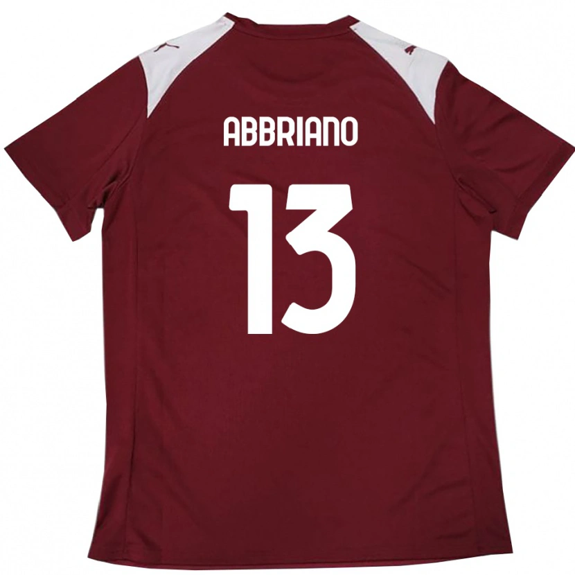Danxen Mujer Camiseta William Abbriano #13 Borgoña Blanco 1ª Equipación 2025/26 La Camisa México