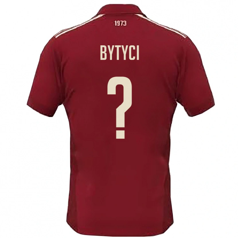 Danxen Mujer Camiseta Arban Bytyci #0 Borgoña Blanco 1ª Equipación 2025/26 La Camisa México