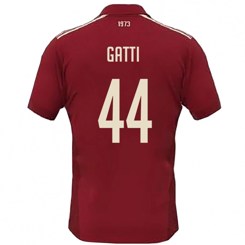 Danxen Mujer Camiseta Riccardo Gatti #44 Borgoña Blanco 1ª Equipación 2025/26 La Camisa México
