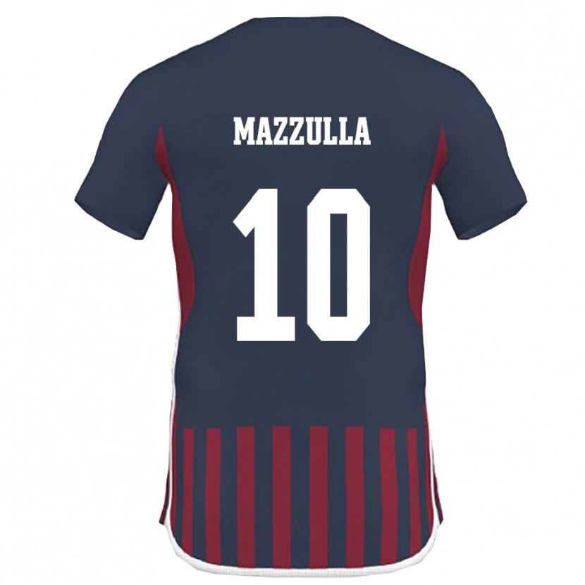 Danxen Mujer Camiseta Adolfo Mazzulla #10 Marino Rojo 1ª Equipación 2025/26 La Camisa México