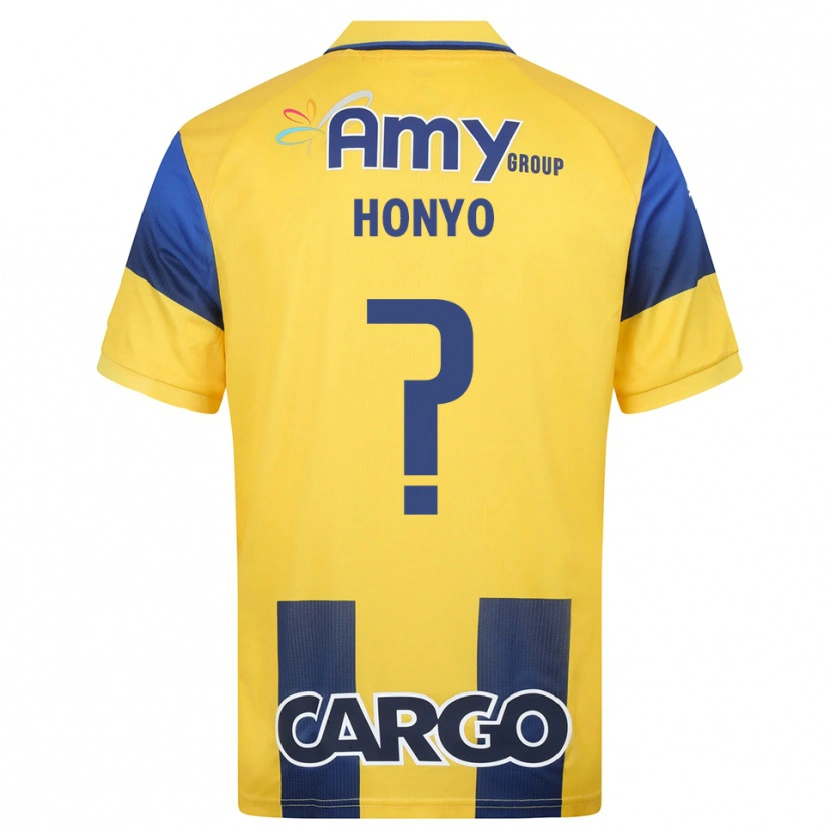 Danxen Mujer Camiseta Yoav Honyo #0 Amarillo Marino 1ª Equipación 2025/26 La Camisa México