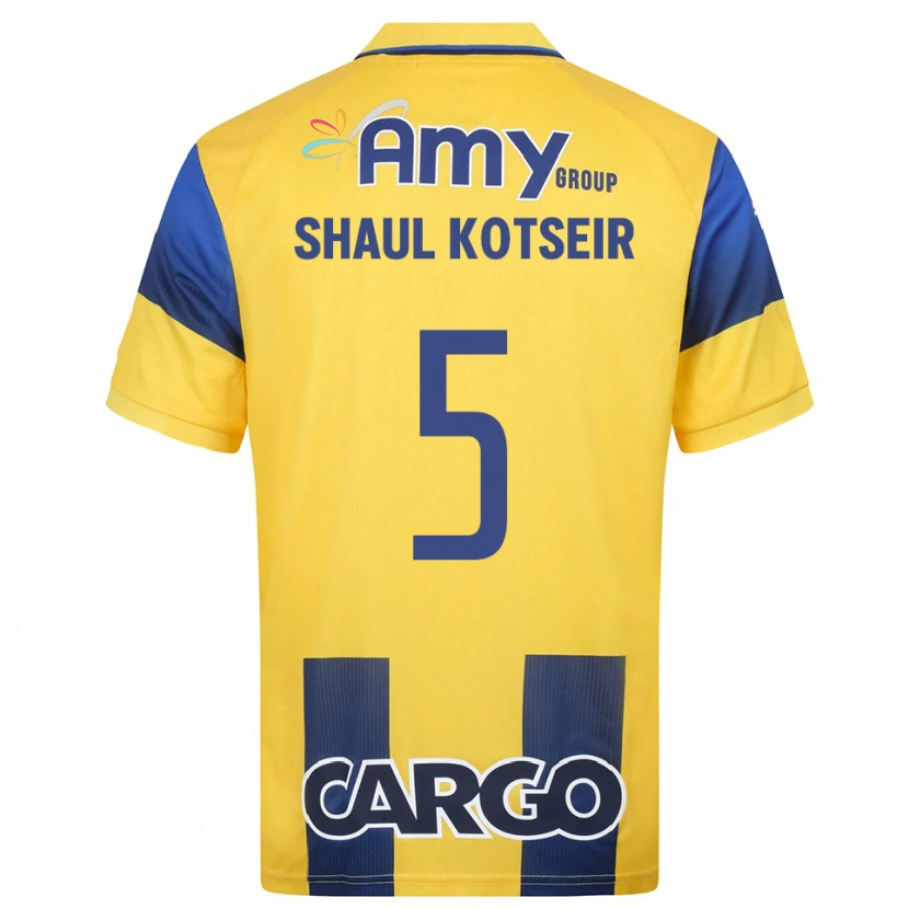 Danxen Mujer Camiseta Yonathan Shaul Kotseir #5 Amarillo Marino 1ª Equipación 2025/26 La Camisa México