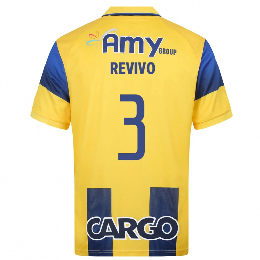 Danxen Mujer Camiseta Roy Revivo #3 Amarillo Marino 1ª Equipación 2025/26 La Camisa México