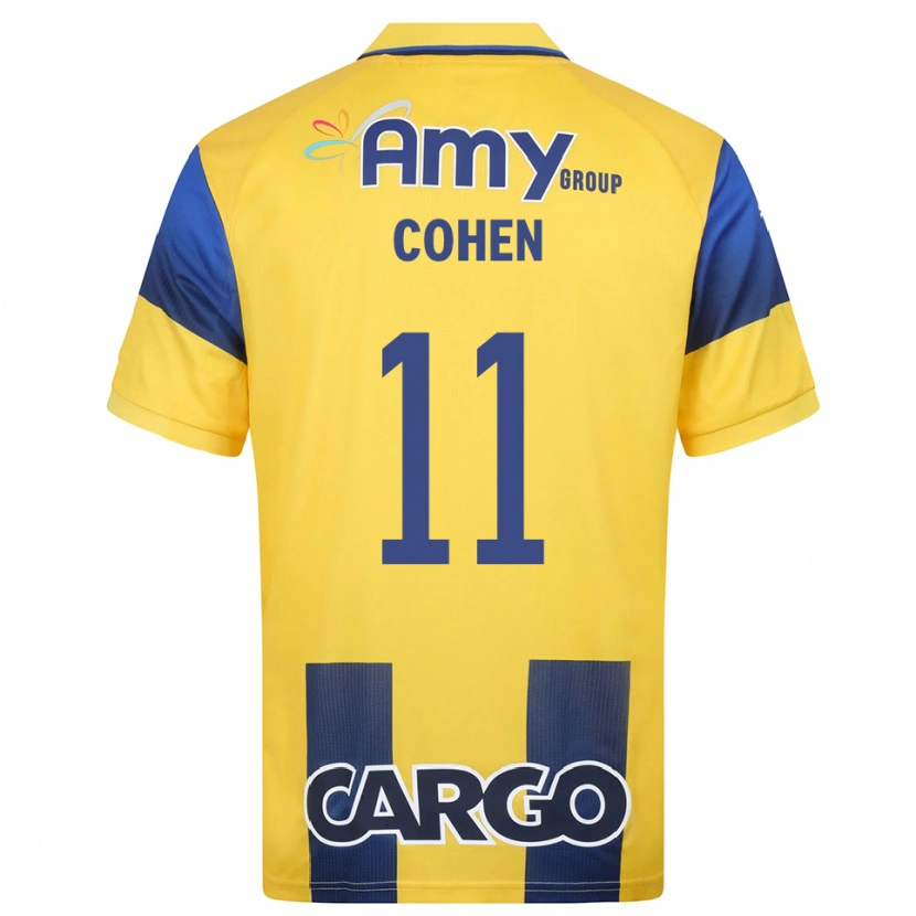 Danxen Mujer Camiseta Yonatan Cohen #11 Amarillo Marino 1ª Equipación 2025/26 La Camisa México