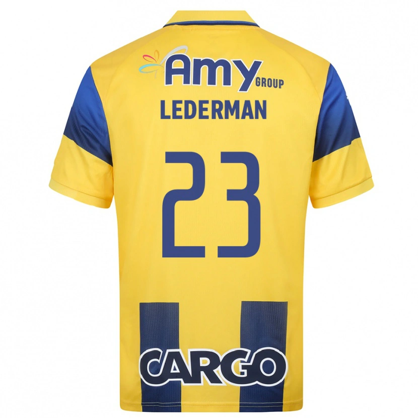 Danxen Mujer Camiseta Ben Lederman #23 Amarillo Marino 1ª Equipación 2025/26 La Camisa México