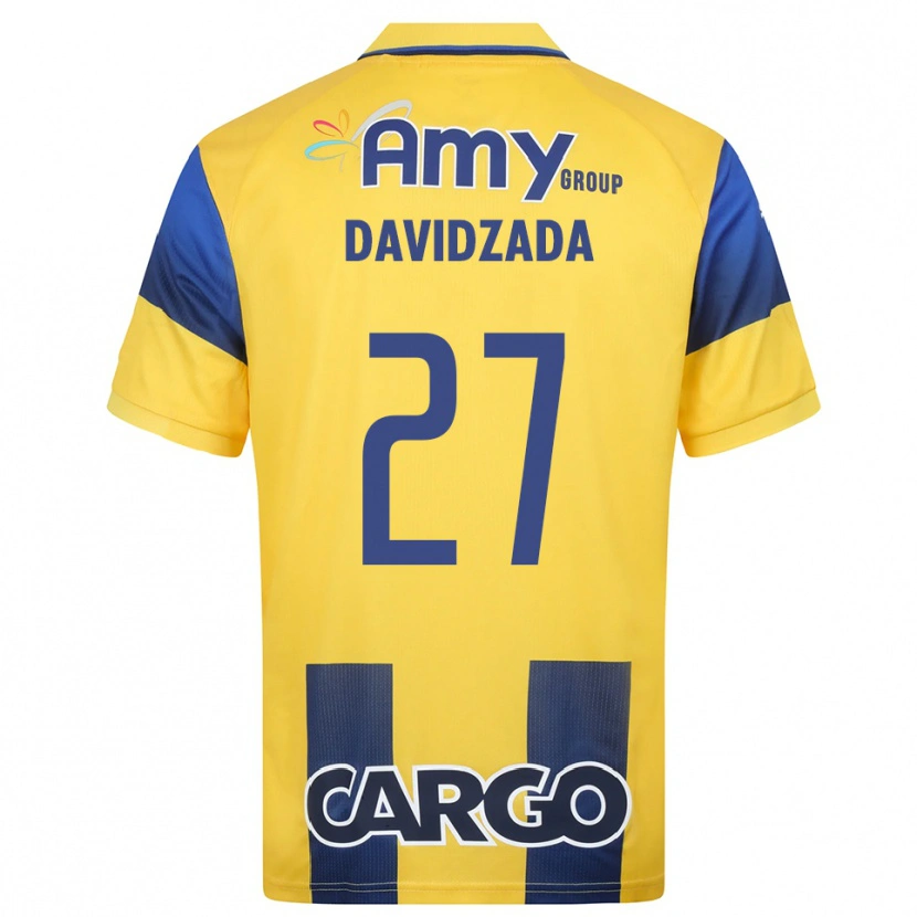 Danxen Mujer Camiseta Ofir Davidzada #27 Amarillo Marino 1ª Equipación 2025/26 La Camisa México